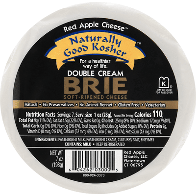 Apple Smoked Cheese Cheese, Soft-Ripened, Double Cream Brie
