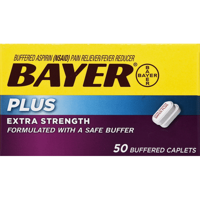 Bayer Aspirin, Plus, Extra Strength, 500 mg, Buffered Caplets