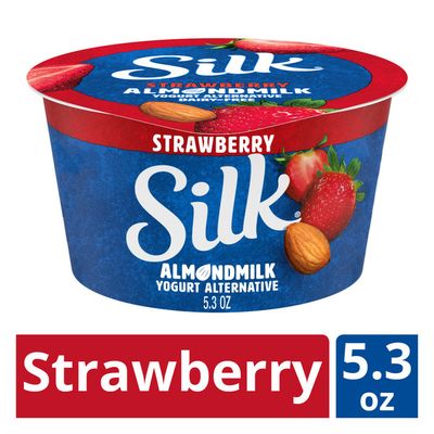 Silk Strawberry Almond Milk Yogurt Alternative
