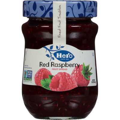 Hero Fruit Spread, Red Raspberry