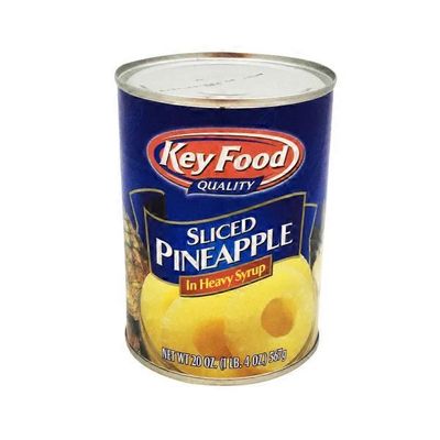 Key Food Sliced Pineapple in Heavy Syrup