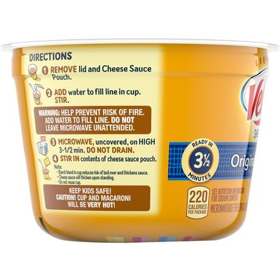 Kraft Velveeta Shells & Cheese Original Microwavable Shell Pasta & Cheese Sauce