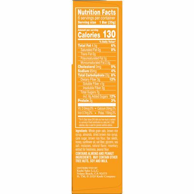 Kellogg's Kashi GO Chewy Granola Bars, Fiber Bars, Vegetarian Snacks, Honey Almond Flax