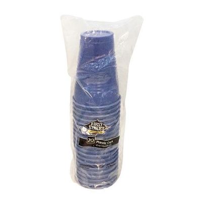 First Street Artstyle True Blue Plastic Cup 12 Oz