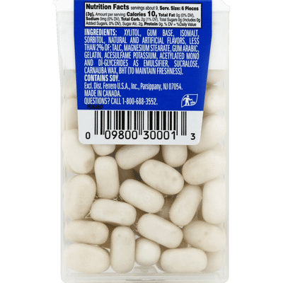 Tic Tac Gum, Sugar Free, Freshmint