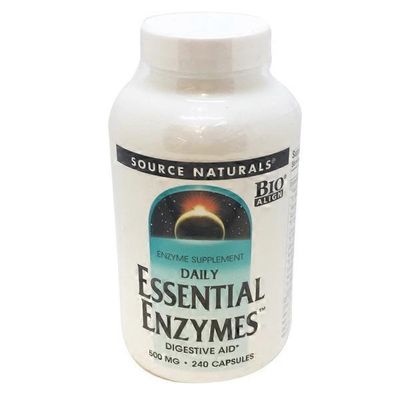 Source Naturals Daily Essential Enzymes 500 Mg Digestive Aid Enzyme ...