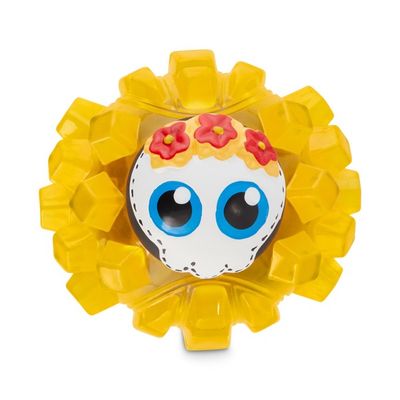 4" Halloween Skeleton TPR Ball Dog Toy With Squeaker