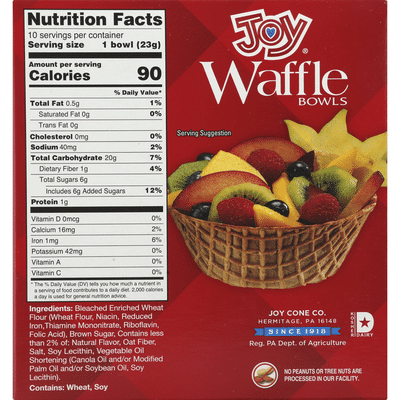 Joy Waffle Bowls