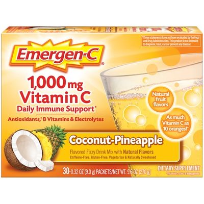 Emergen-C Vitamin C Fizzy Drink Mix Coconut Pineapple, Vitamin C Fizzy Drink Mix Coconut Pineapple