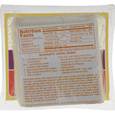 Dynasty Won Ton Wrappers