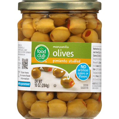 Food Club Pimiento Stuffed Manzanilla Olives