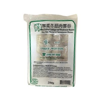 Unique Wonton Ltd Pickled Cabbage Mushroom Pork Wonton