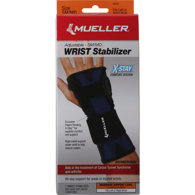 Mueller Wrist Stabilizer, Adjustable, Maximum, Small/Medium