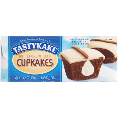 Tastykake Buttercreme Iced Cupkakes