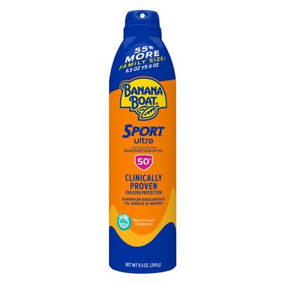 Banana Boat Sunscreen Spray, Broad Spectrum SPF 50+, Family Size