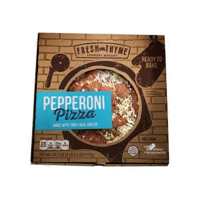 Fresh Thyme Pepperoni Pizza