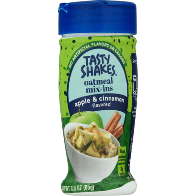 Tasty Shakes Oatmeal Mix-Ins, Apple & Cinnamon Flavored