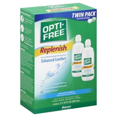 OPTI-FREE Disinfecting Solution, Multi-Purpose, Twin Pack