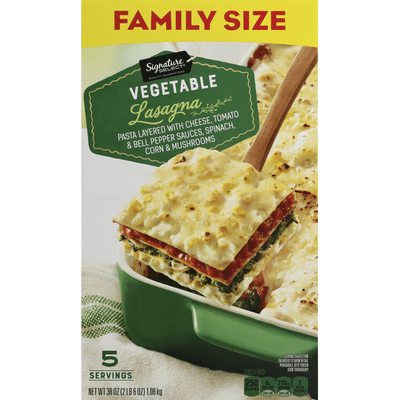 Signature Select Lasagna, Vegetable, Family Size