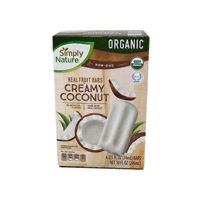 Simply Nature Creamy Coconut Ice Cream Bars 6 Oz Instacart