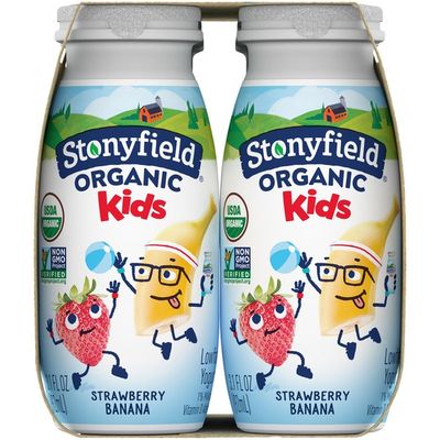 Stonyfield® Organic Kids Strawberry Banana Lowfat Yogurt Smoothies