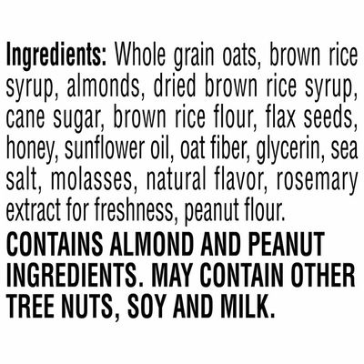 Kellogg's Kashi GO Chewy Granola Bars, Fiber Bars, Vegetarian Snacks, Honey Almond Flax