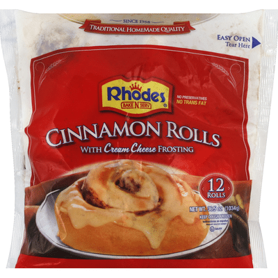 Rhodes Bake-N-Serv Cinnamon Rolls, with Cream Cheese Frosting