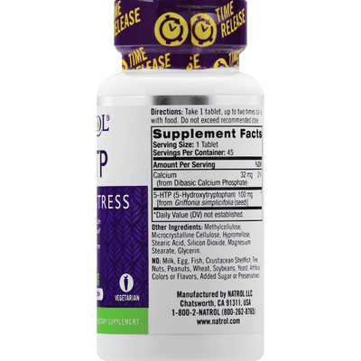 Natrol 5 Htp Mood Stress Extra Strength 100 Mg Tablets 45 Each Instacart