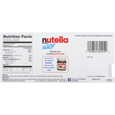 Nutella Go! Hazelnut Spread + Breadsticks