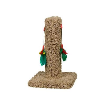 Petco Cat Scratch Post With Feather Toys