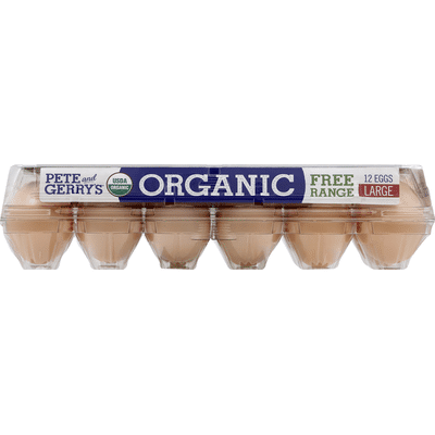 Pete and Gerry's Eggs, Organic, Free Range, Large, Grade A