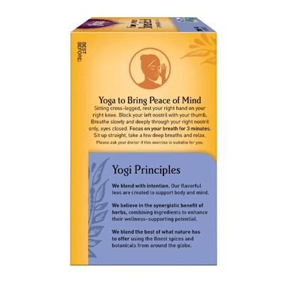 Yogi Tea Herbal Tea, Honey Lavender Stress Relief Tea, Soothing Serenity Blend