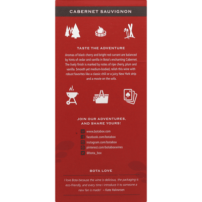 Bota Box Cabernet Sauvignon, California, 2018