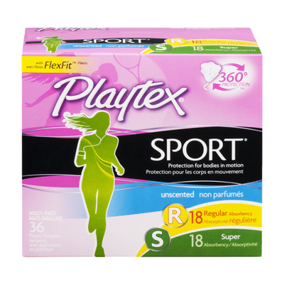 Playtex Playtex Sport Plastic Multipack Tampons, Unscented, Regular/Super