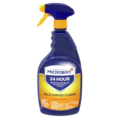 Microban 24 Hour Multi-Purpose Cleaner And Disinfectant Spray, Citrus Scent