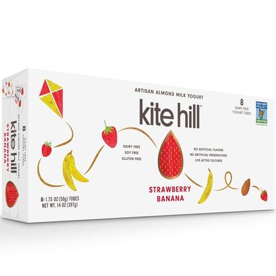 Kite Hill Yogurt Tubes, Almond Milk, Strawberry Banana, Kids