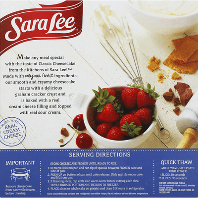 Sara Lee Cheesecake, Classic