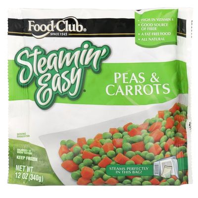 Food Club Steamin' Easy, Peas & Carrots