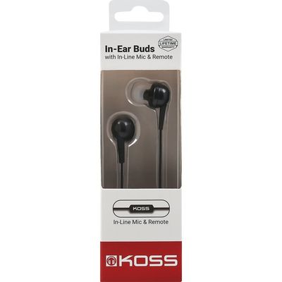 Koss In-Ear Buds, With In-Line Mic & Remote