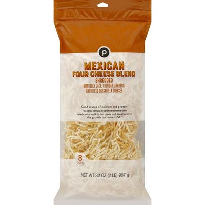 Publix Cheese, Mexican Four Cheese Blend, Fancy Shredded