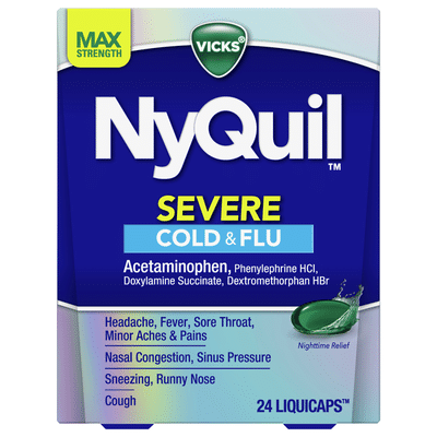 Vicks Nyquil Cold, Flu, And Congestion Medicine