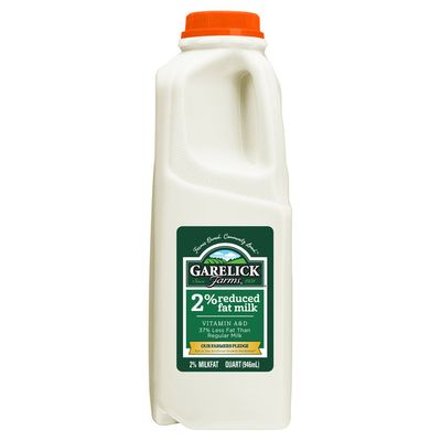 Garelick Farms Milk 2% Reduced Fat Quart Plastic Jug