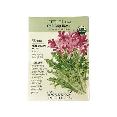 Botanical Interests Lettuce Leaf Oak Leaf Blend