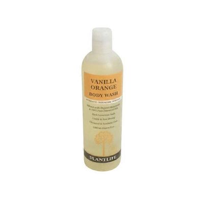 Plantlife Vanilla Orange Body Wash Made With Organic Ingredients and 100% Pure Essential Oils