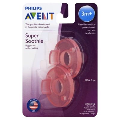 Philips Avent Avent Soothie Pacifier, 3+ months, Various Colors, 2pk, SCF192/05