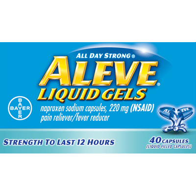Aleve Pain Reliever/Fever Reducer, 220 mg, Capsules