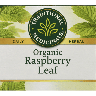 Traditional Medicinals Organic Raspberry Leaf Herbal Tea, Caffeine Free