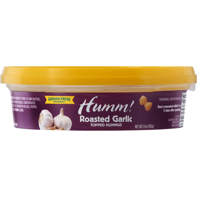 Garden Fresh Gourmet Topped Hummus, Roasted Garlic