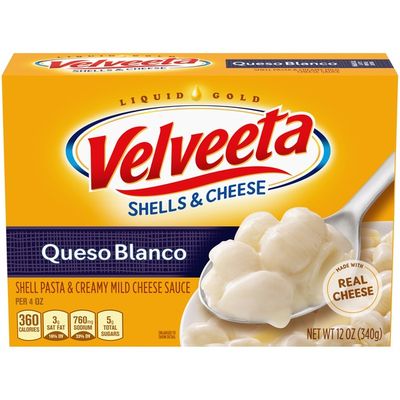 Kraft Velveeta Shells & Cheese Queso Blanco Shell Pasta & Cheese Sauce