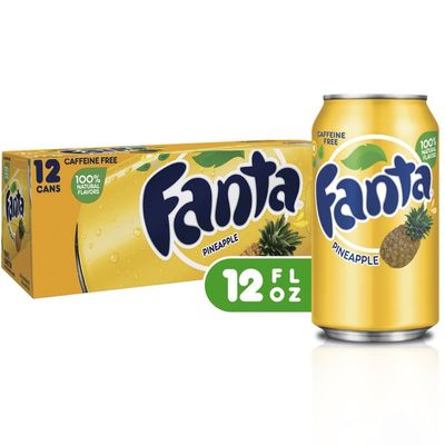 Fanta Pineapple Soda Fruit Flavored Soft Drink